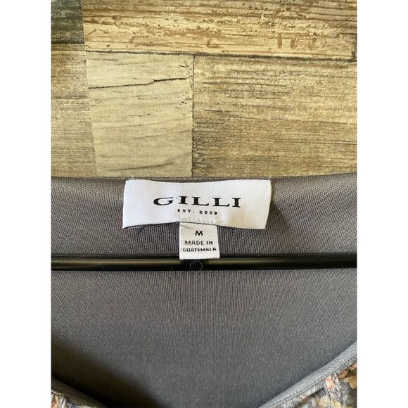 Women's Floral V-Neck Long Sleeve Blouse Multicolor Size M Gilli Balloon Sleeve - Picture 5 of 10